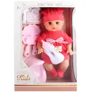 Păpușă cu funcție de pipi cu sunete și accesorii 33cm