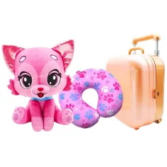 Păpușa de călătorie – Rosie Jetset Aventurier Kitti pisică de pluș cu valiză și pernă pentru gât imaginea 2