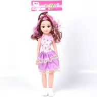 Păpușă în haine inimioară cu frizură superbă 46cm