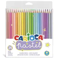 Pastel creioane colorate 24 bucăți set - Carioca