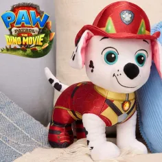 Patrula Cățelușilor: Cinema Dinozaurilor Marshall, figurină de pluș interactivă, 25 cm - Spin Master imaginea 3