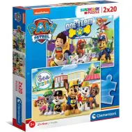 Paw Patrol 2x20 bucăți puzzle - Clementoni