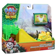 Paw Patrol Dino Movie - Vehicule acrobatic răsturnat Rubble - Spin Master