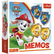 Paw Patrol joc de memorie cu cărți formă scut - Trefl (versiune HU)