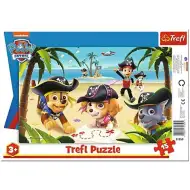 Paw Patrol: Prieteni puzzle 15 bucăți ramă - Trefl