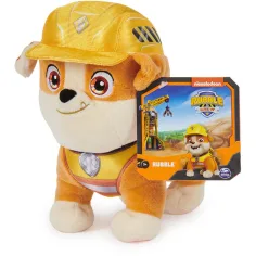 Paw Patrol: Rubble și echipa sa pluș Rubble 19cm - Spin Master