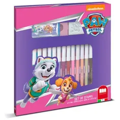 Paw Patrol: Skye și Everest set de timbre de 22 de piese cu marker - Multiprint