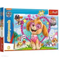 Paw Patrol: Skye strălucitor 100 bucăți puzzle cu sclipici - Trefl