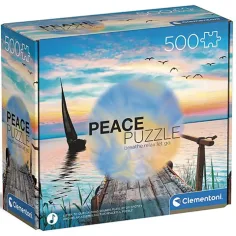 Peace Puzzle: Vânt liniștit puzzle de 500 de piese - Clementoni