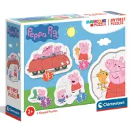 Peppa Pig 4 in 1 cu 3-6-9-12 bucăți puzzle - Clementoni