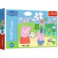 Peppa Pig: Distracție cu prietenii puzzle 60 bucăți - Trefl