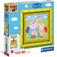 Peppa Pig puzzle cu ramă 60 bucăți - Clementoni