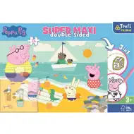 Peppa Pig SuperMaxi cu două fețe 3 in 1 puzzle 24 bucăți