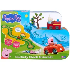 Peppa porcușor Whizz-Around Iepuraș Rebeca cu trenuleț roșu set de joacă