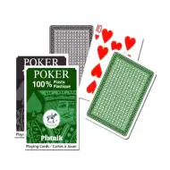 Poker plastic pachet de cărți 1x55 file în verde și maro - Piatnik