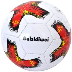 Piele artificială minge de fotbal cu model cruce 23cm imaginea 2
