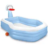 Piscină de familie cu coș de baschet 257x188x130cm