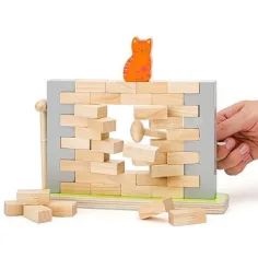 Pisică pe perete jucărie de echilibru - Woodyland imaginea 3