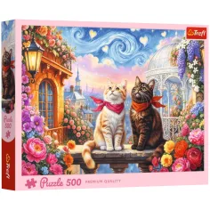 Pisici îndrăgostite Premium Quality 500 de piese puzzle – Trefl
