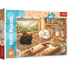 Pisici răi puzzle 100buc - Trefl imaginea 1