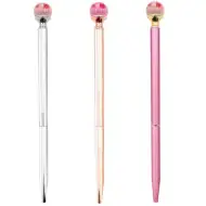 Pix cu capăt bilă de sticlă, cu flori uscate mai multe variante 1 bucată