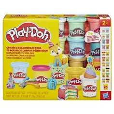 Play-Doh: Create & Celebrate set de plastilină, 20 de bucăți - Hasbro