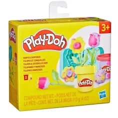 Play-Doh: Flori mici - Set de plastilină cu lalele și narcise - Hasbro