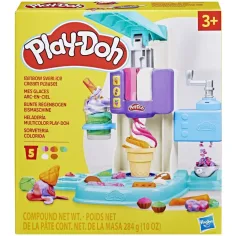 Play-Doh: Set de plastilină pentru înghețată cu spirală arc-en-ciel - Hasbro