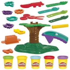 Play-Doh: Set de plastilină Treetop creations cu 5 cutii și alte accesorii - Hasbro imaginea 3