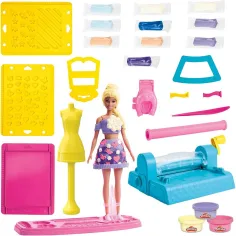 Play-Doh: Set de studio de modele pentru design vestimentar Barbie - Hasbro imaginea 4
