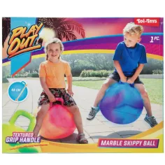 Play Out: Minge săritor cu model de marmură în mai multe variante 45 cm 1buc imaginea 1