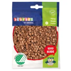 PlayBox: Perle MIDI de 5mm, 1000 bucăți, în culoarea nisipului