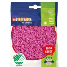 PlayBox: Perle MIDI de 5mm de călcat 1000buc în culoarea fucsia