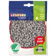 PlayBox: 5mm MIDI căptușit mărgele 1000 bucăți de culoare gri deschis