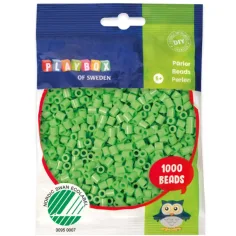 PlayBox: Perle MIDI de 5mm, 1000 bucăți, în culoarea verde primăvară