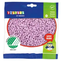 PlayBox: 5mm MIDI căptușit mărgele 6000 bucăți în culoare pastel violet
