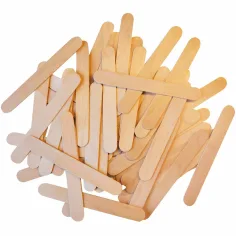 PlayBox: Bastoane decorative din lemn cu colțuri rotunjite 150x18mm pachet de 100 buc