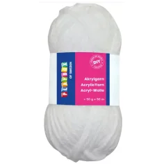 PlayBox: Fir de acril de 50g, 50m, în culoarea albă