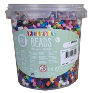 PlayBox: Mărgele MIDI termoadezive reciclate de 5 mm, set de 5000 de bucăți în mai multe culori