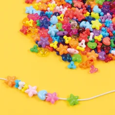 PlayBox: Mărgele colorate din plastic 8-13 mm 2100buc imaginea 2