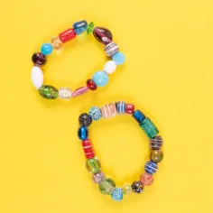 PlayBox: Mărgele decorative colorate din sticlă pentru fâșii 1kg imaginea 2