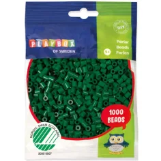 PlayBox: 5mm MIDI căptușit mărgele 1000 bucăți în culoarea verde junglă