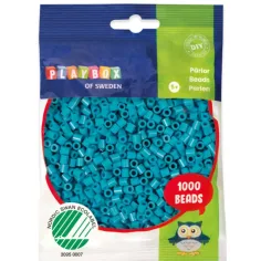 PlayBox: Perle de 5mm MIDI căptușite 1000buc în culoarea turcoaz