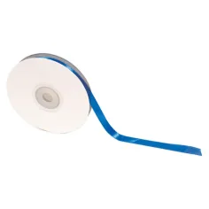 PlayBox: Panglică satinată de culoare albastră 10mm 30m