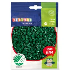 PlayBox: Perle MIDI de 5mm, 1000 bucăți, culoare verde închis