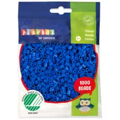 PlayBox: Perle MIDI de 5mm, 1000 bucăți, în culoare albastru închis
