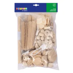 PlayBox: Set de construcție din lemn mix