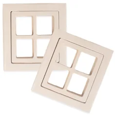 PlayBox: Set de ferestre din lemn, 2 bucăți, 8 × 8,5 cm