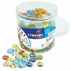 PlayBox: Set de mărgele de sticlă transparentă 200buc