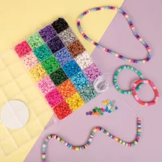 PlayBox: Set de mărgele Heishi de 3500 de bucăți în cutie de depozitare imaginea 2
